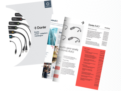 Dante AVIO Adapters Catalogue