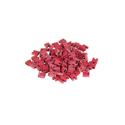 Bittree Low Profile Shunts for Programmable Patchbays Red - Bag of 100