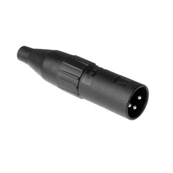 Amphenol Musician Range XLR Cable Connector  Plastic Shell  Male 3 Pins  Gold Contact Plating