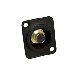 Amphenol RCA D Type Black Shell Female Black