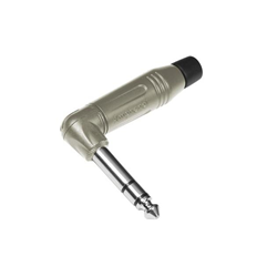 Amphenol M Series 1/4 Inch Phone TRS RA 90 degree Plug Satin