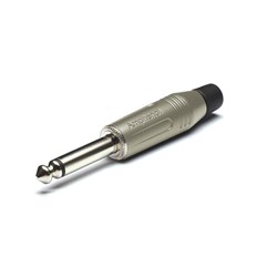 Amphenol M Series II 1/4 Inch Phone Plug  TRS  90 degree  Satin