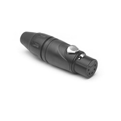 Amphenol Metal Plug  Cable 5 Socket Black