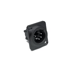 Amphenol Metal Panel  5 Pin Black