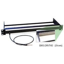 Bittree Micro-Video Patchbay - 2x48 Patch Points 2 RU Fully Normalled with 75 Ohm Termination