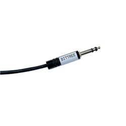 Bittree 1/4 Inch Long-Frame Patchcord 16 AWG 2-Conductor Tip/Ring Sleeve Open 24 Inch (60 cm) Black