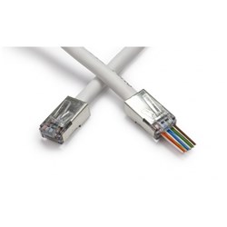 Platinum Tools 105020 EZ-RJ45 Shielded Connector CAT5e/6 Internal Ground - Single