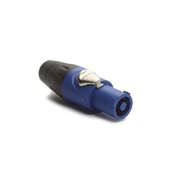Amphenol Plastic Plug Screw  Blue  3 Pole