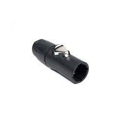 Amphenol Plastic Plug Screw Black 3 Pole Non-Locking Gland