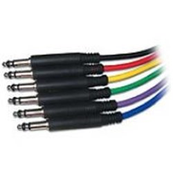 Bittree 1/4 Inch Long-Frame 110 Ohm Audio Patchcord 36 Inch (90 cm) Black