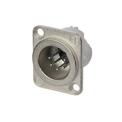 Neutrik Male 5 Pin Solder Cups and Latch