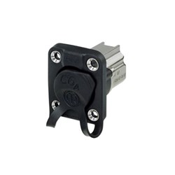 Neutrik D-Size Panel Receptacle Shielded IDC Termination with Rubber Sealing IP65 when Mated