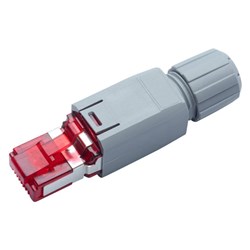 R&M Plug FM45 Cat6A Straight Shielded