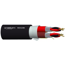 Roadworx RW241224 Analog Audio Snake 12 Pair Flexible 24AWG Black 300m Reels