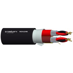 Roadworx RW241624 Analog Audio Snake 16 Pair Flexible 24AWG Black 300m Reels