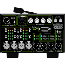 Studio Technologies Live-Link 04X Series - Camera End Unit - Party-Line Intercom - Portable - Two ST Optical Connectors