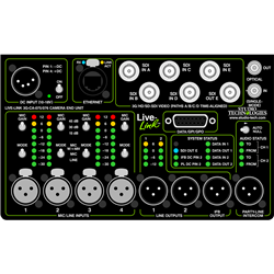 Studio Technologies Live-Link 07X Series - Control Room Unit Rack-Ready - Two ST Optical Connectors