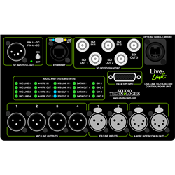 Studio Technologies Live-Link 05X Series - Control Room Unit Rack-Ready - opticalCON Duo Opt Connector