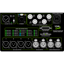 Studio Technologies Live-Link 06X Series - Control Room Unit - Rack-Ready - opticalCON Duo Optical Connector