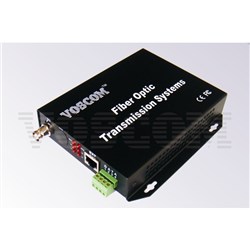 VOSCOM 1-Channel Video and 1 Simplex Audio and 1 Duplex Data Fiber Optic Transmission