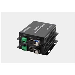 VOSCOM HDMI Fiber Converter with 1 Duplex RS232 Data  4K@30Hz (4:4:4) HDMI 1.4