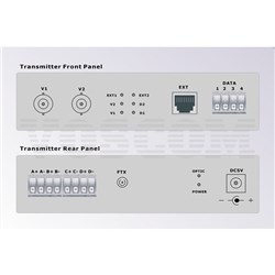 VOSCOM 2-Channel Video and 2 Duplex Audio and 1 Duplex Data Fiber Optic Converter