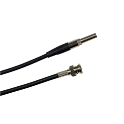 Bittree Mini-WECO to BNC 75 Ohm Video Patchcord 12 Inch (30 cm) Black