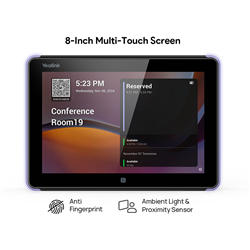 Yealink RoomPanel-E2 - Black 8 inch Touch Screen Meeting Room Scheduler Android 13