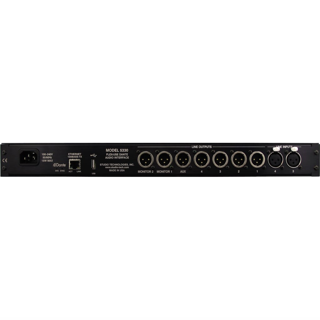 STM5330 Studio Technologies Model 5330 FlexUse Dante Audio